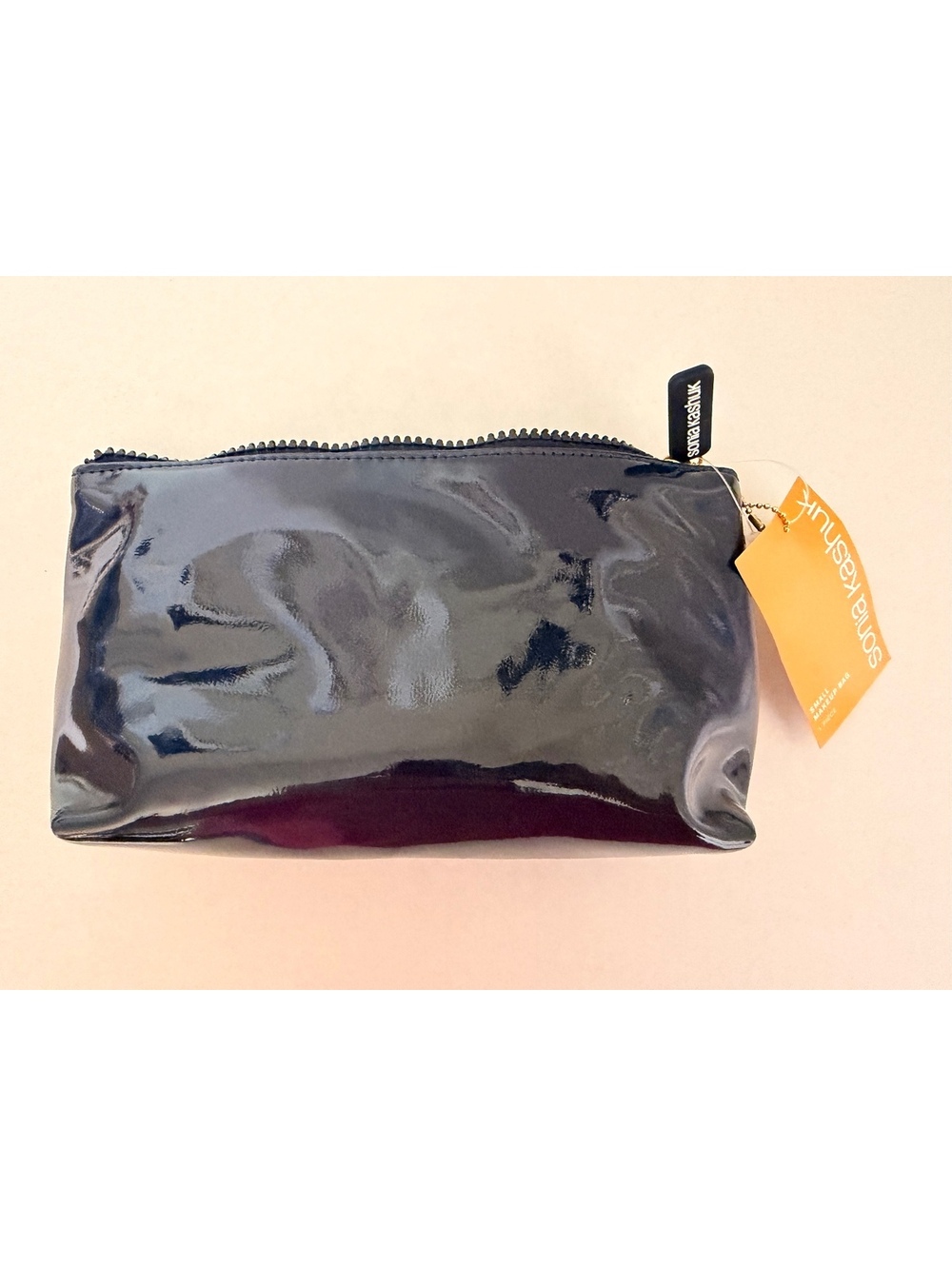Sonia Kashuk Navy Patent Small Makeup Bag NWT